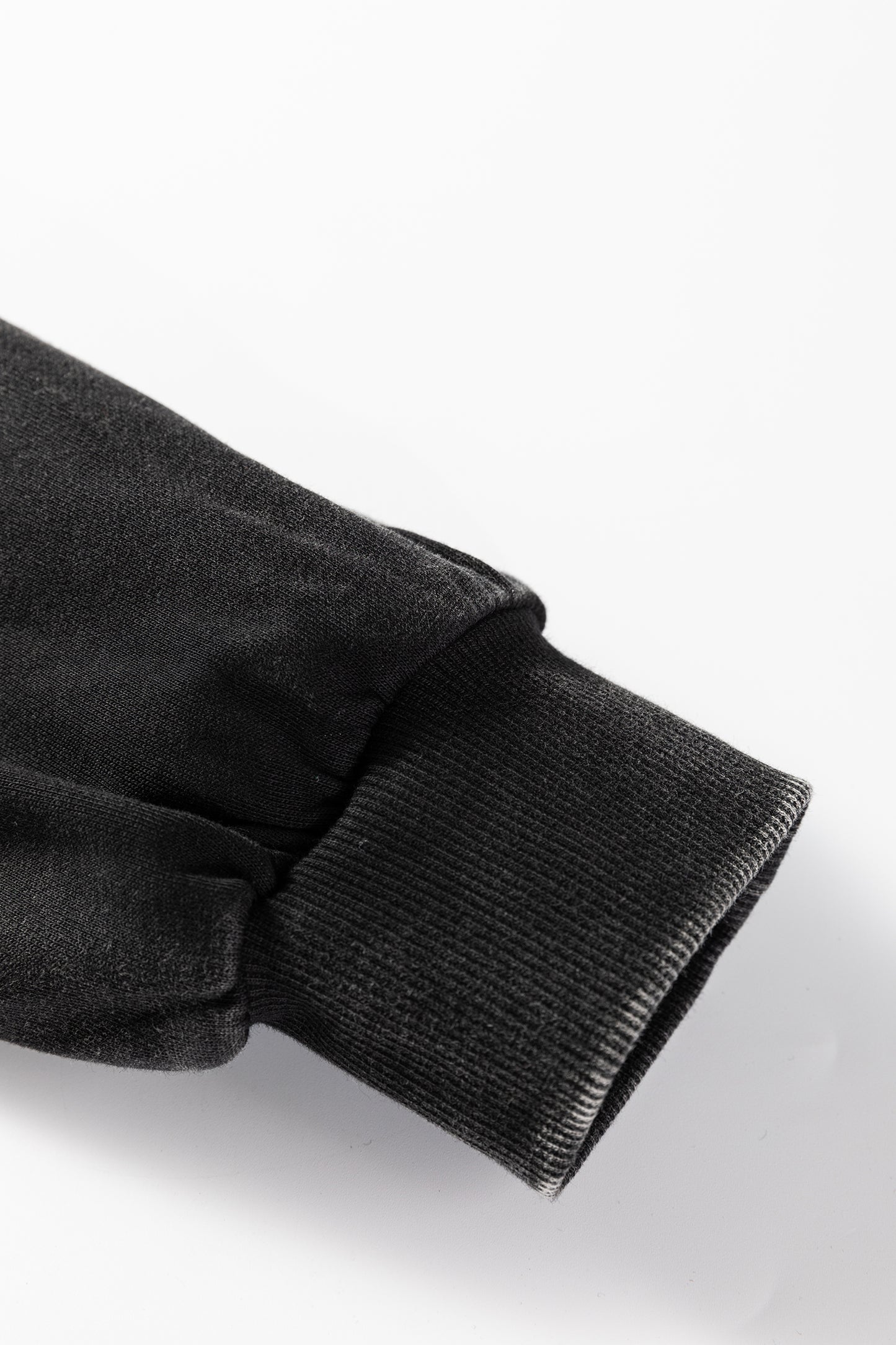 Half Zip Pocketed Mineral Wash Hoodie