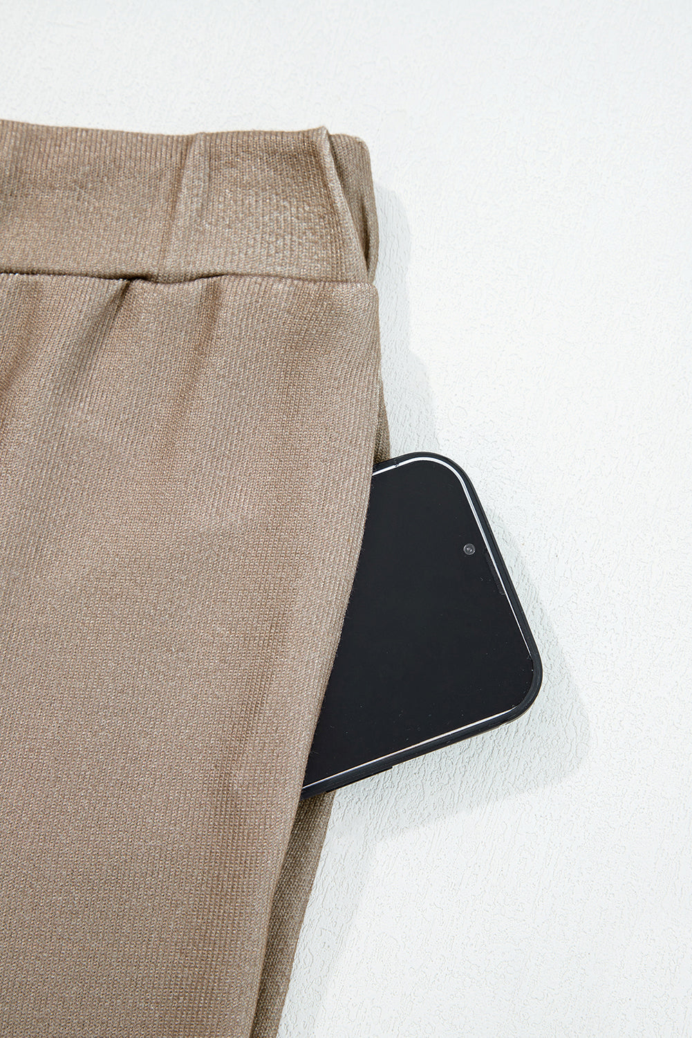 Khaki Star Print Long Sleeve and Wide Leg Lounge Set