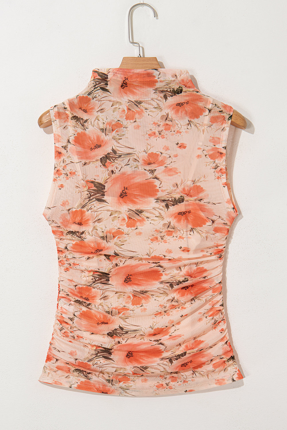 Floral Sleeveless Mesh Top