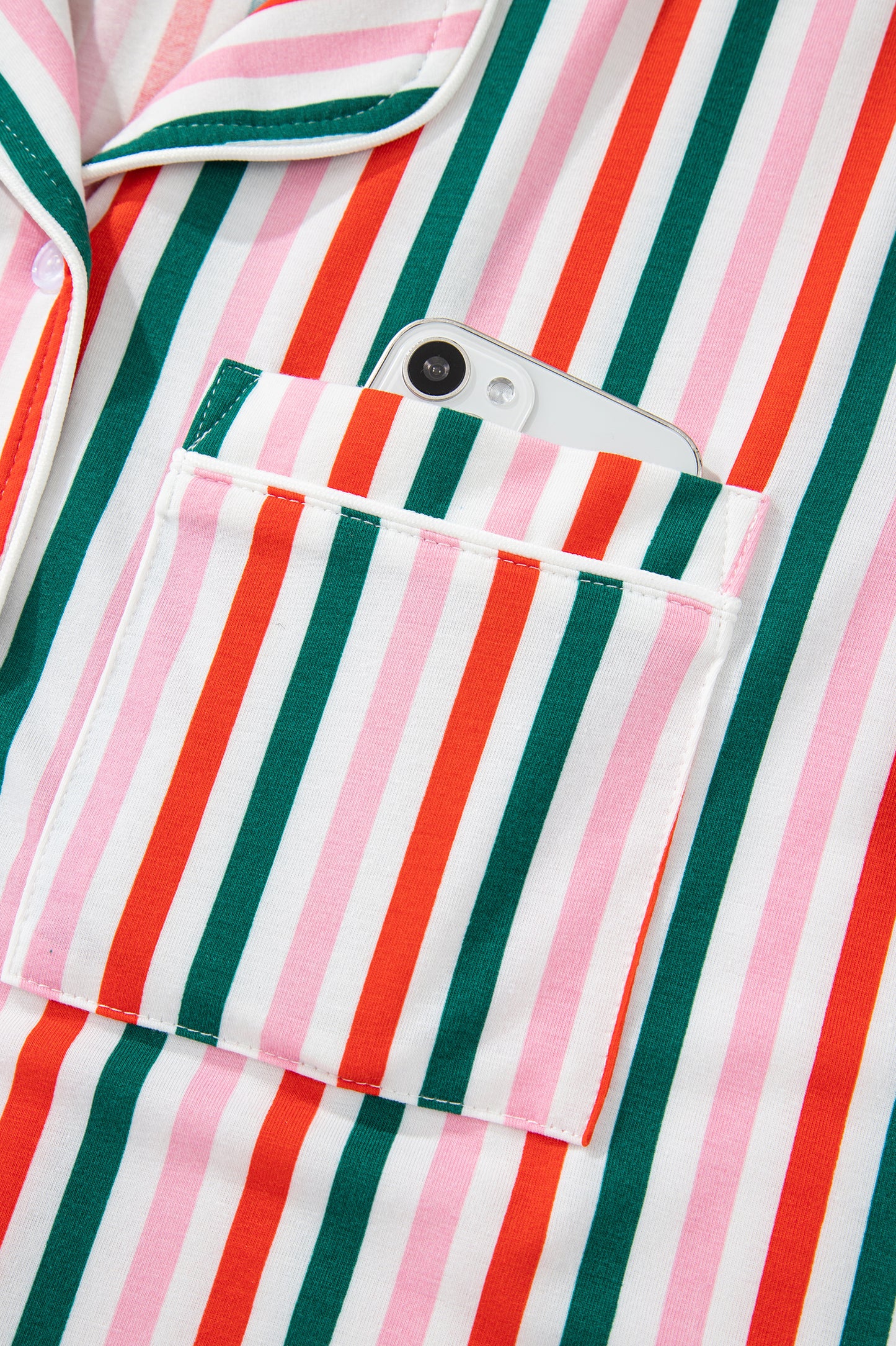 Christmas Striped Long Sleeve Shirt Style Lounge Dress