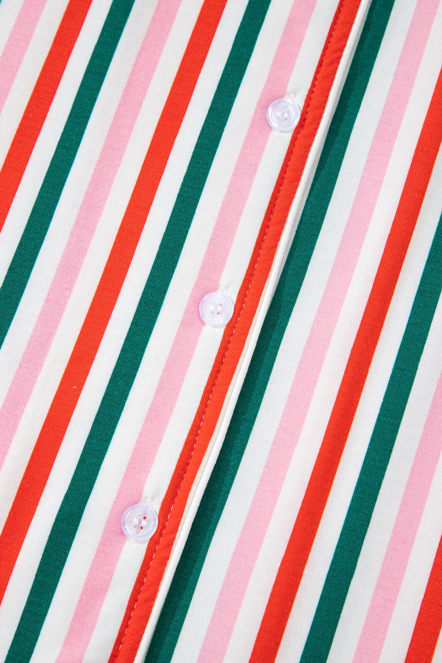 Christmas Striped Long Sleeve Shirt Style Lounge Dress