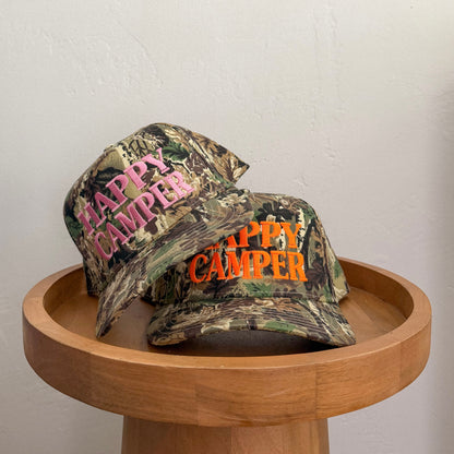 Happy Camper Camo Hat