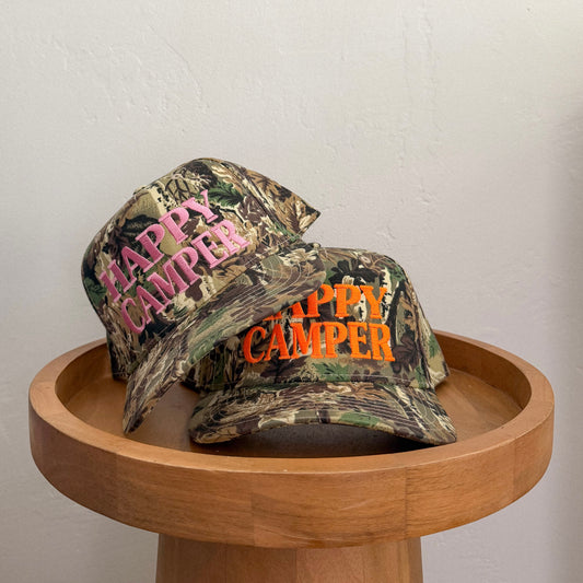 Happy Camper Camo Hat