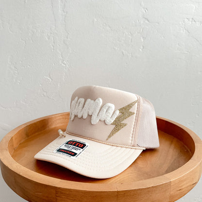 Mama On Duty Patch Trucker Hat