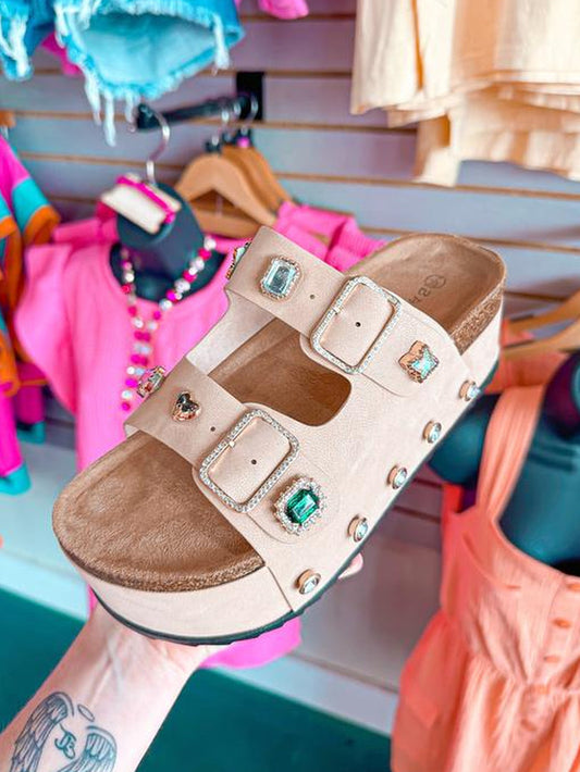 Jewlz Platform Sandals