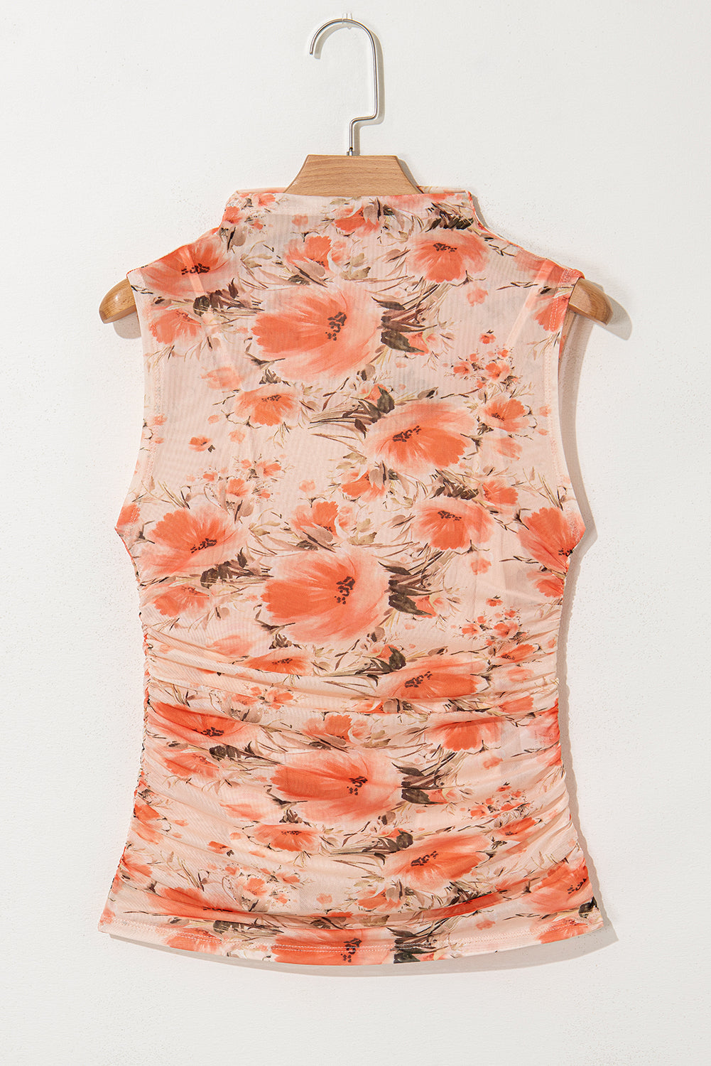 Floral Sleeveless Mesh Top