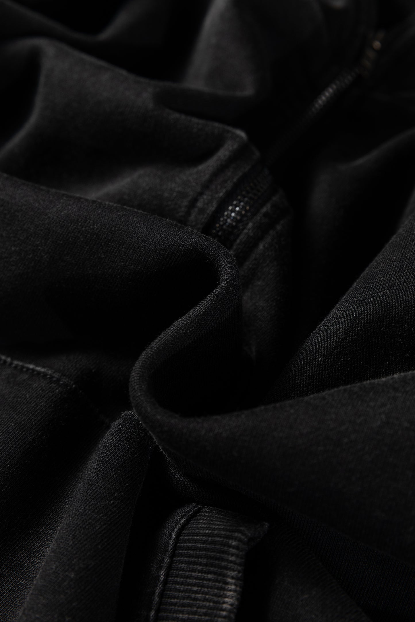 Half Zip Pocketed Mineral Wash Hoodie