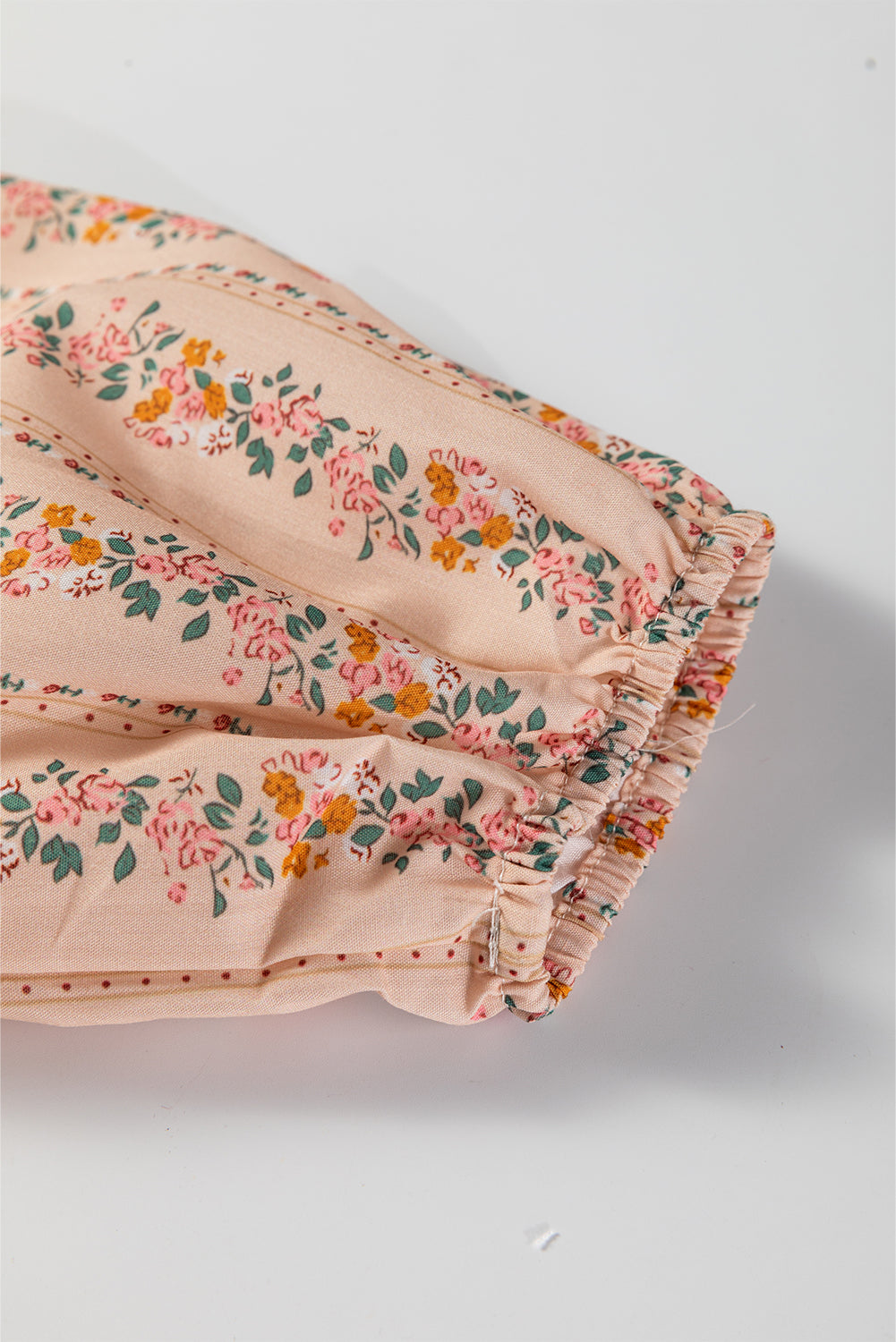 Long Sleeve Floral Print and Velvet Bow Mini Dress