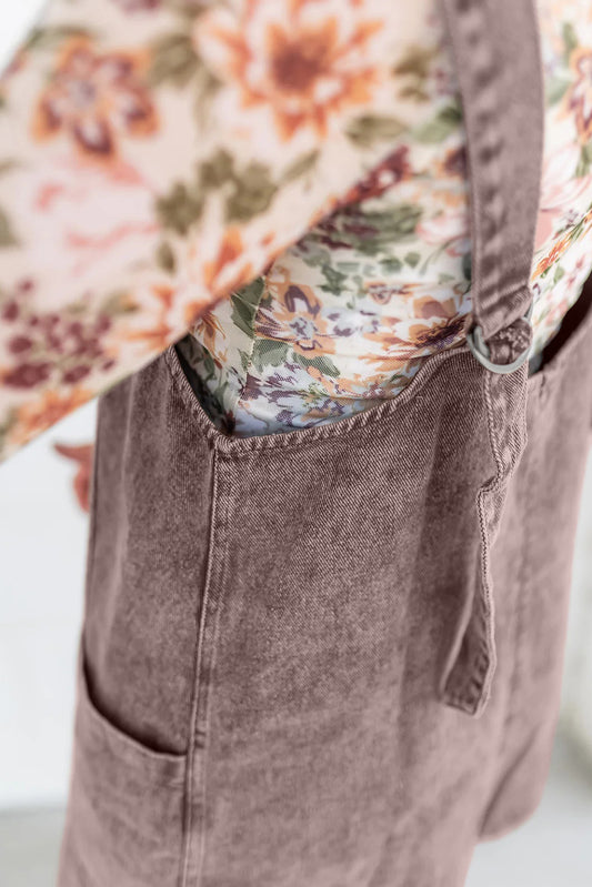 Goat Vintage Denim Suspender Mini Dress