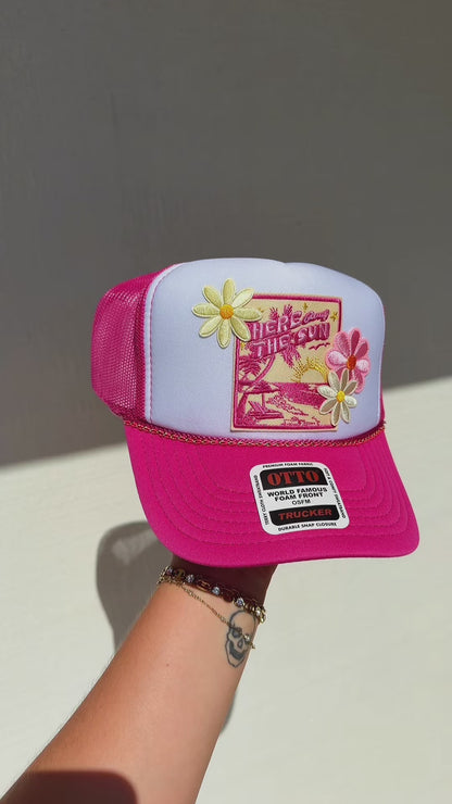 Here Comes The Sun Patch Trucker Hat