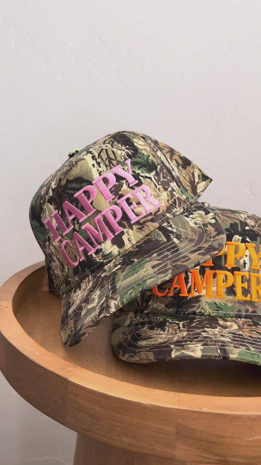 Happy Camper Camo Hat